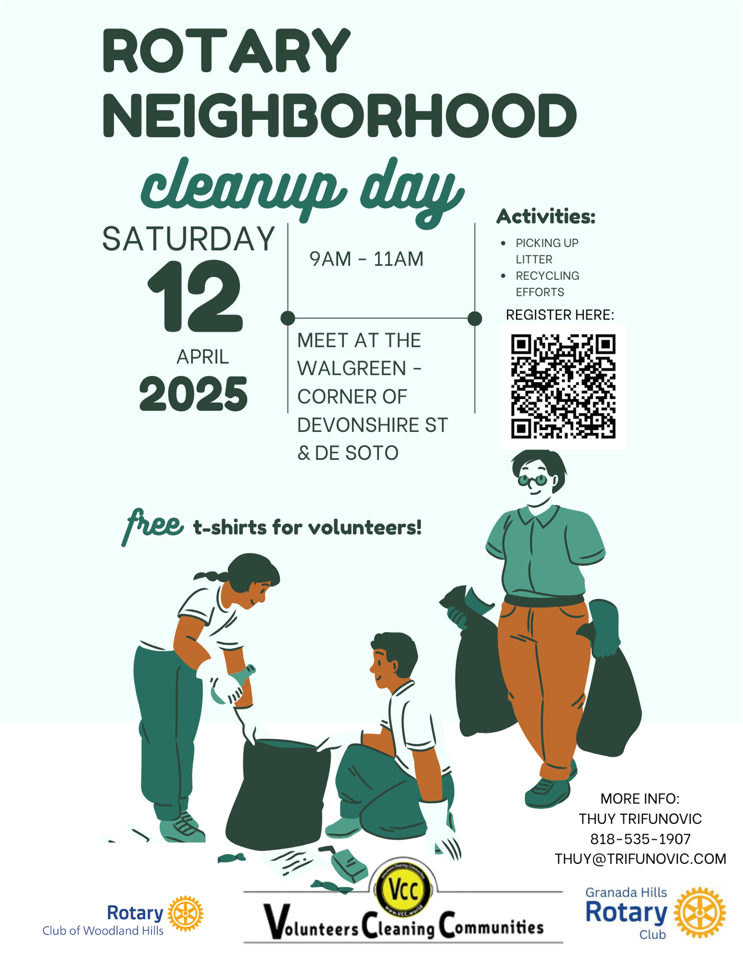 Rotary Club - Earth Day Street Clean Up