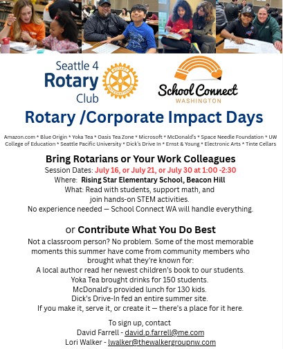 Rotary Impact Days with School Connect