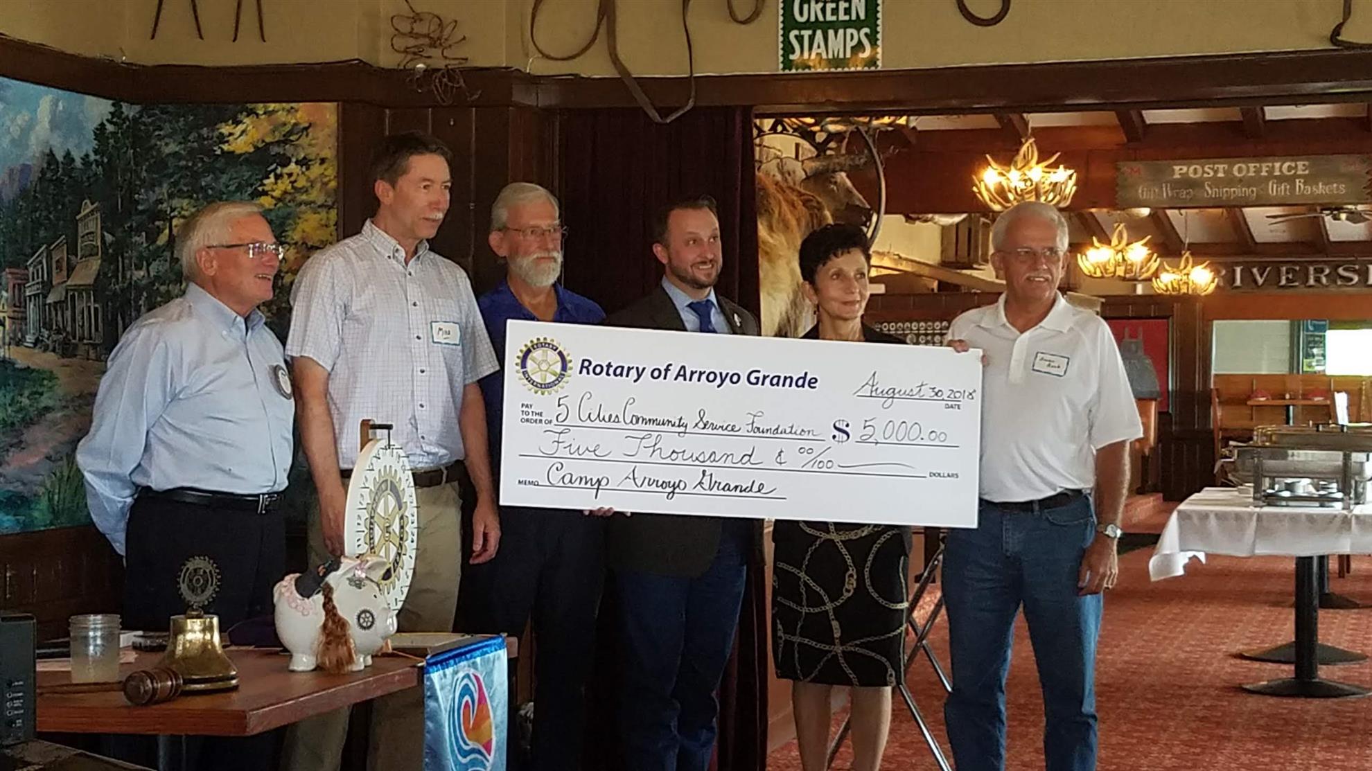 Camp Arroyo Grande Cabin Adopted By Ag Rotarians Rotary Club Of