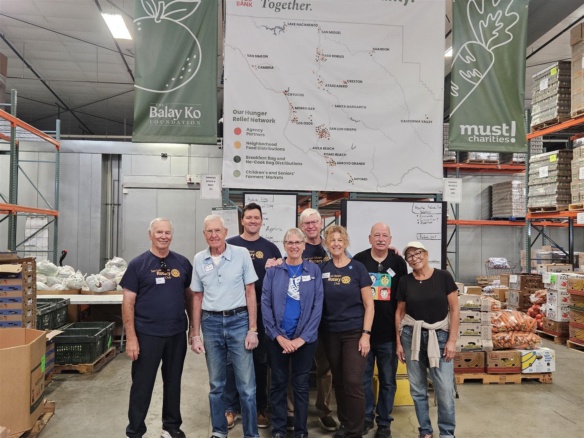 August 2026 Rotarian Food Bank Volunteers