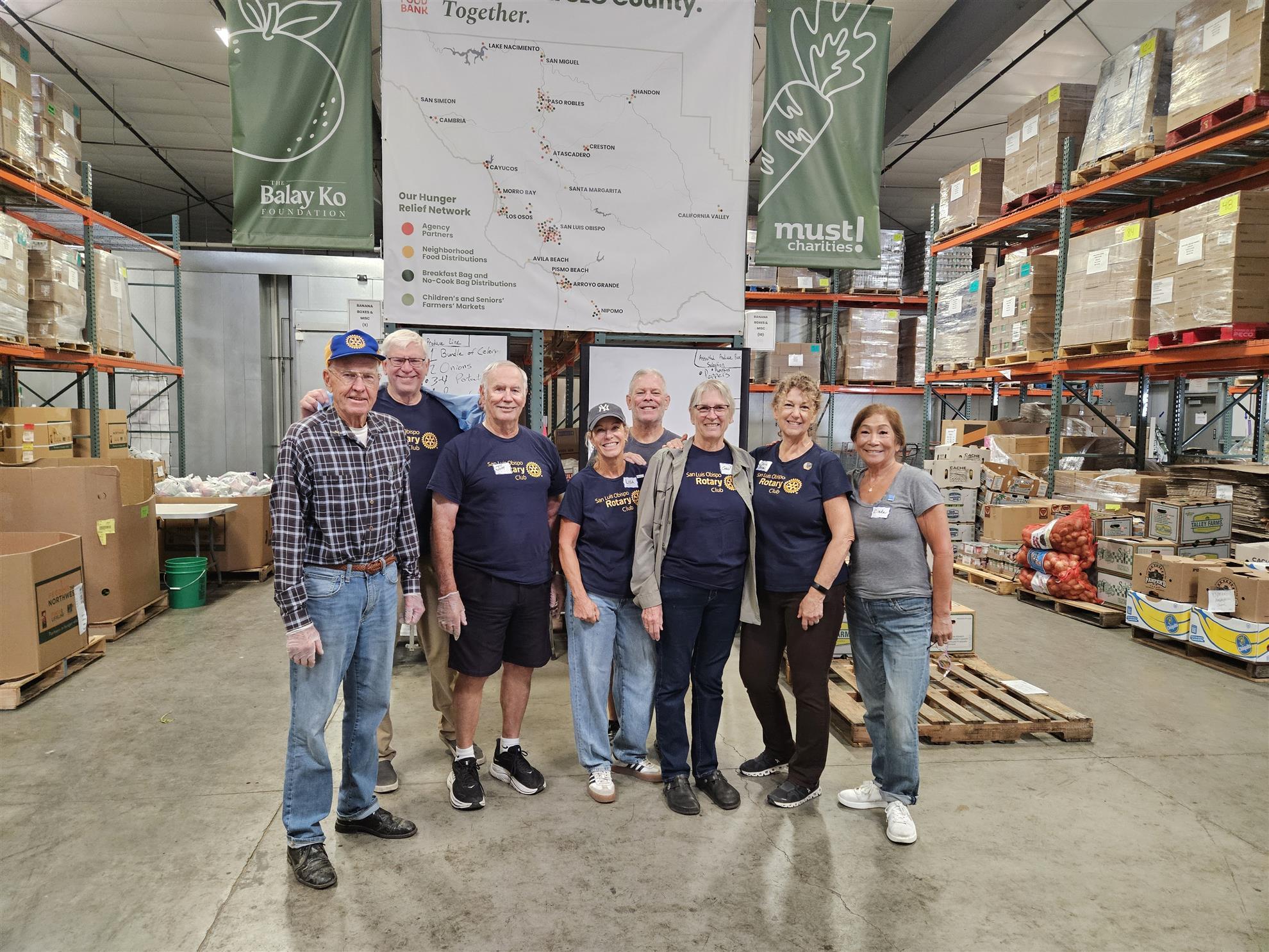 October 2026 Rotarian Food Bank Volunteers