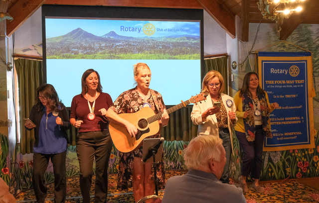 Rotary Song Leaders Bringing Entertainment to the Meeting!