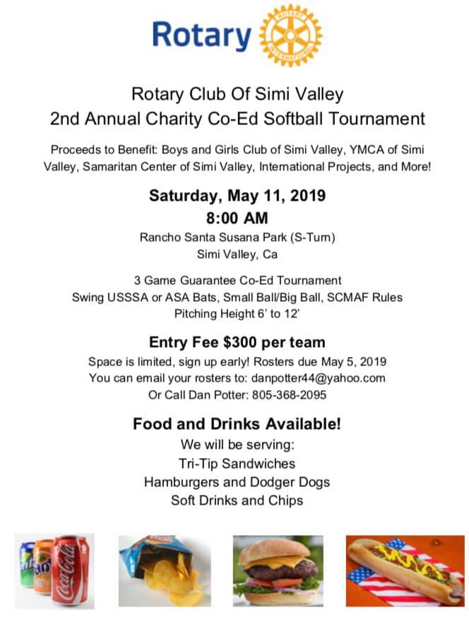 2019 Softball Tournament Rotary Club of Simi Valley