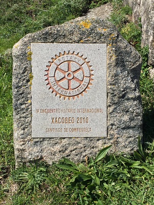 Rotary plaque in Finisterre, Spain
