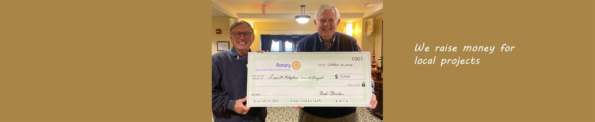 We raise money for local causes