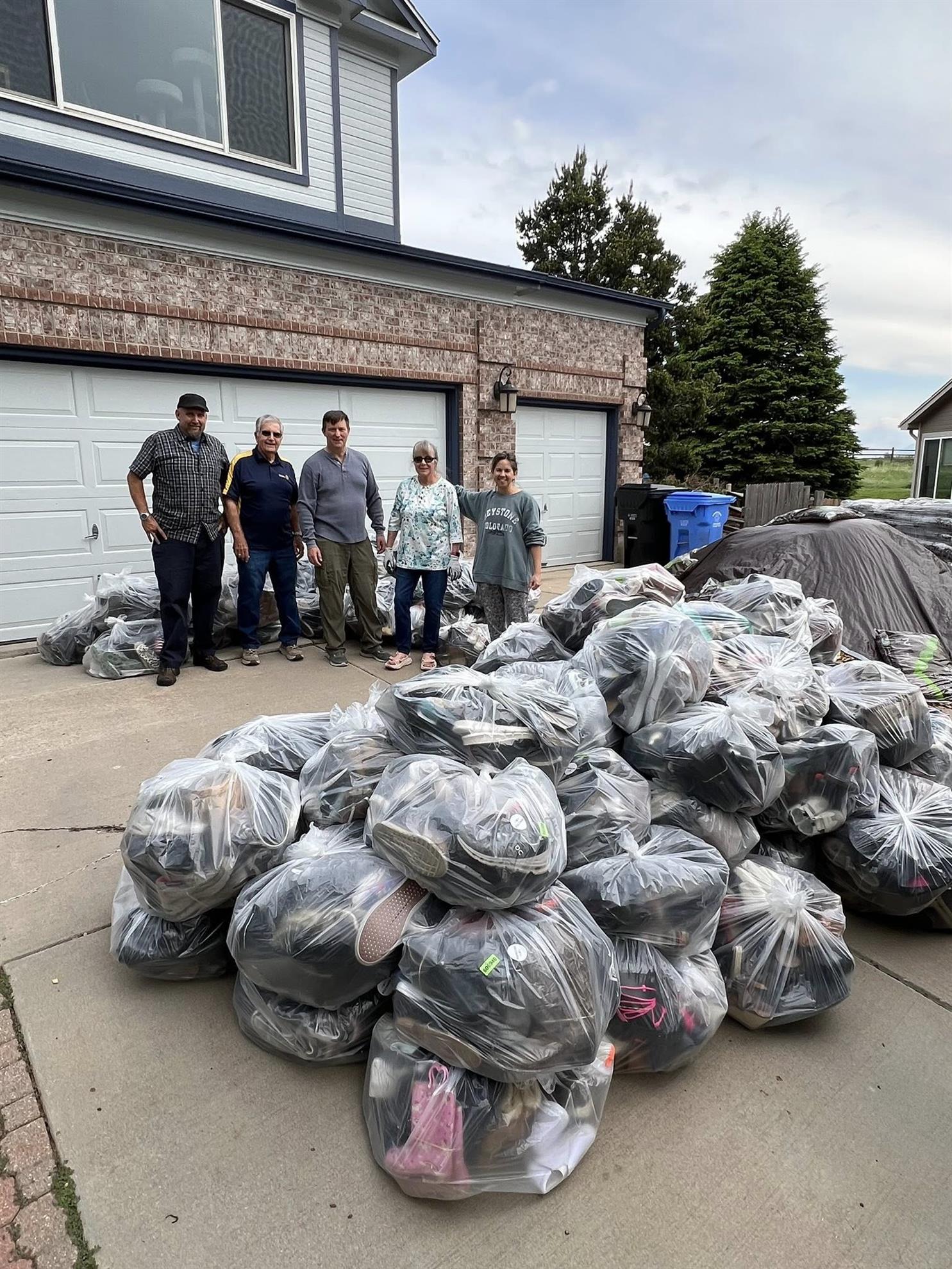 Collecting Shoes for Needy People