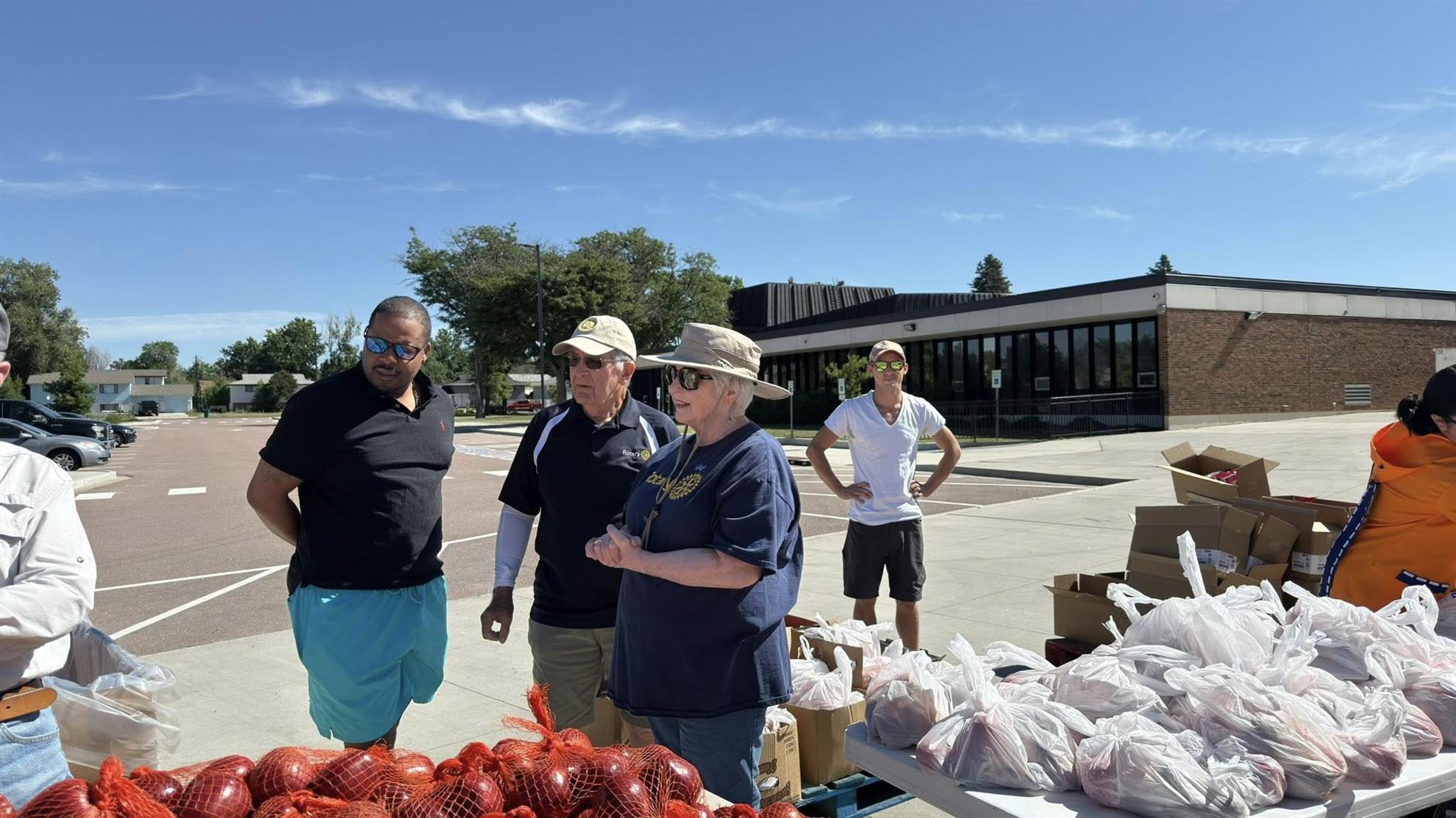 Volunteering with United Way Food Drive