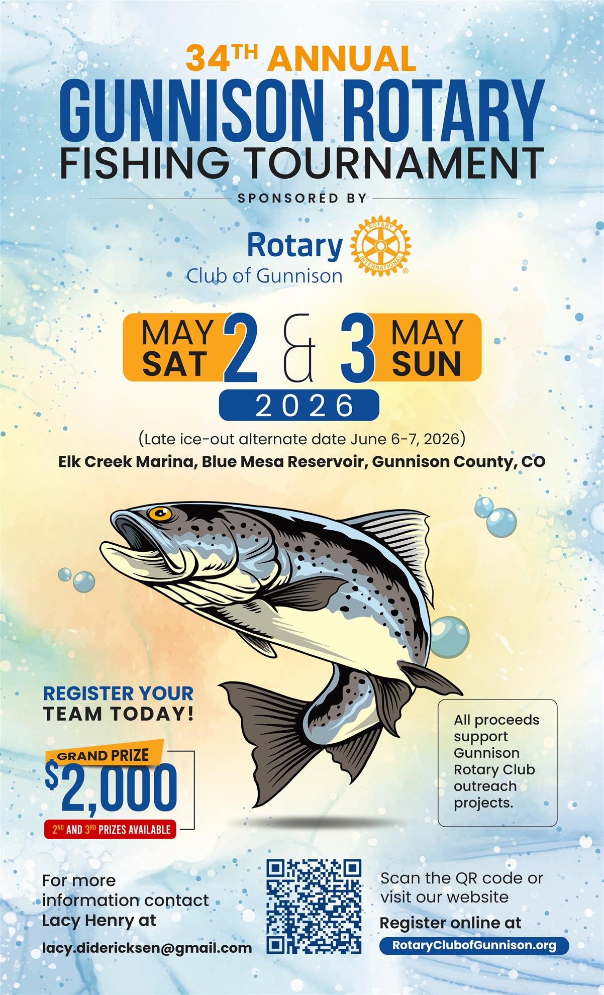 34th Annual Gunnison Rotary Fishing Tournament