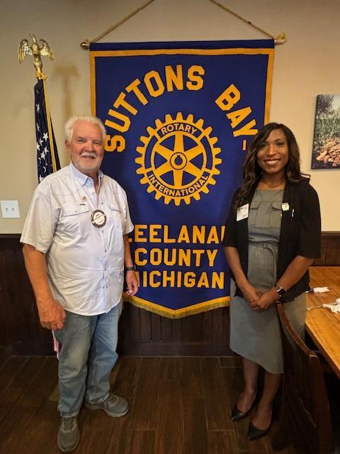 Our 2024-2025 President David Johnson with the District Governor!