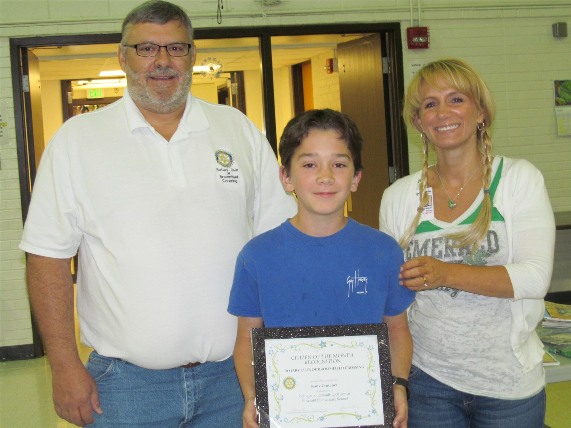 Emerald Elementary Citizen of the Month | Rotary Club of Broomfield ...