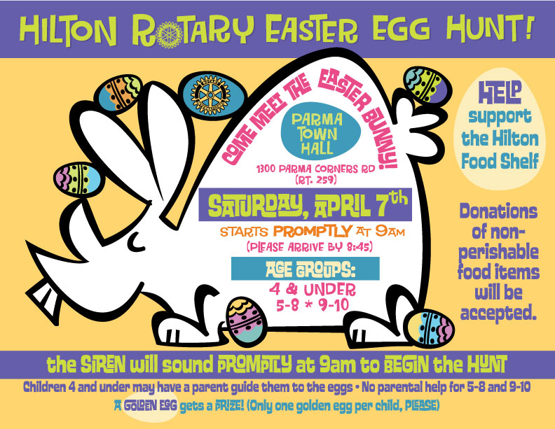 Hilton Rotary Annual Easter Egg Hunt THE ROTARY CLUB OF HILTON, NY