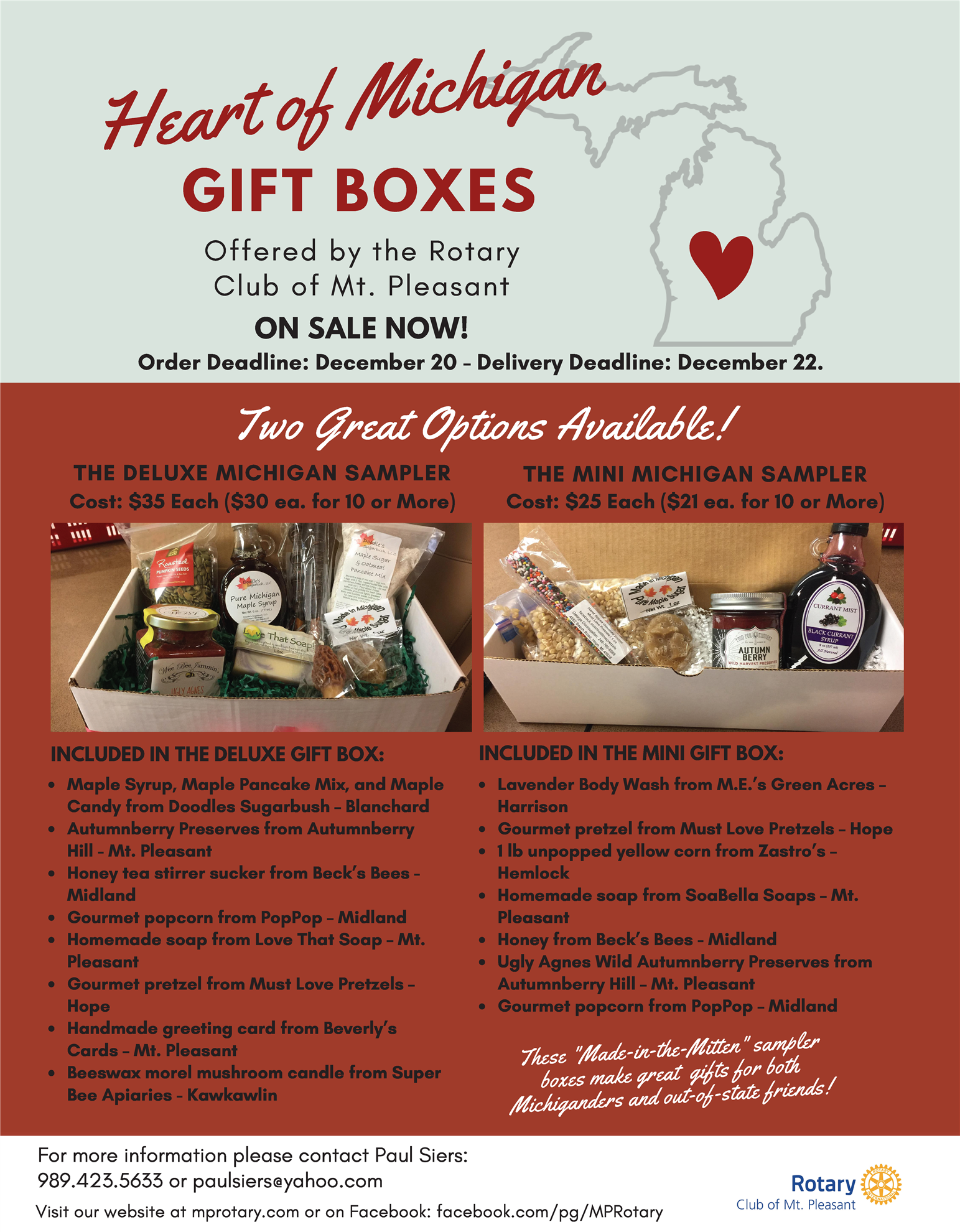Heart of Michigan Gift Boxes