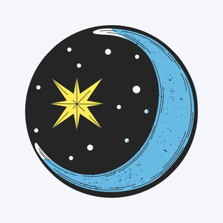 Crescent Moon-Art Project for Children