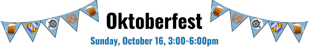 Oktoberfest on Sunday October 16 at 3 PM