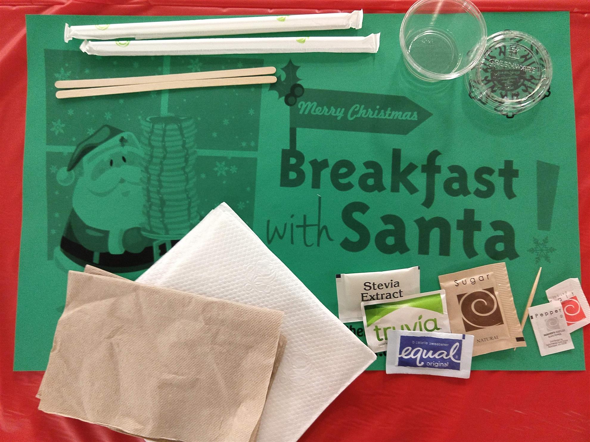 All of these items -- including the placemat -- are compostable!