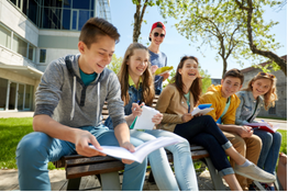 Student studying with support from Wellesley Rotary
