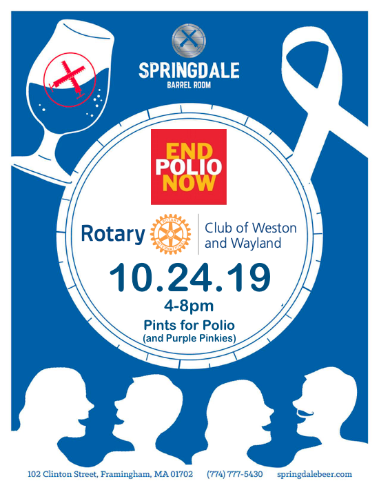 World Polio Day October 24 Rotary Club Of Weston And Wayland 4388