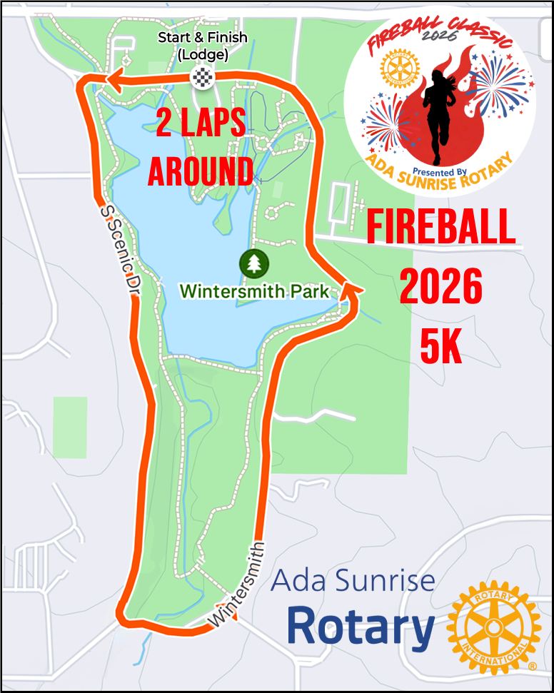 Fireball Classic 2026 5K Course Map