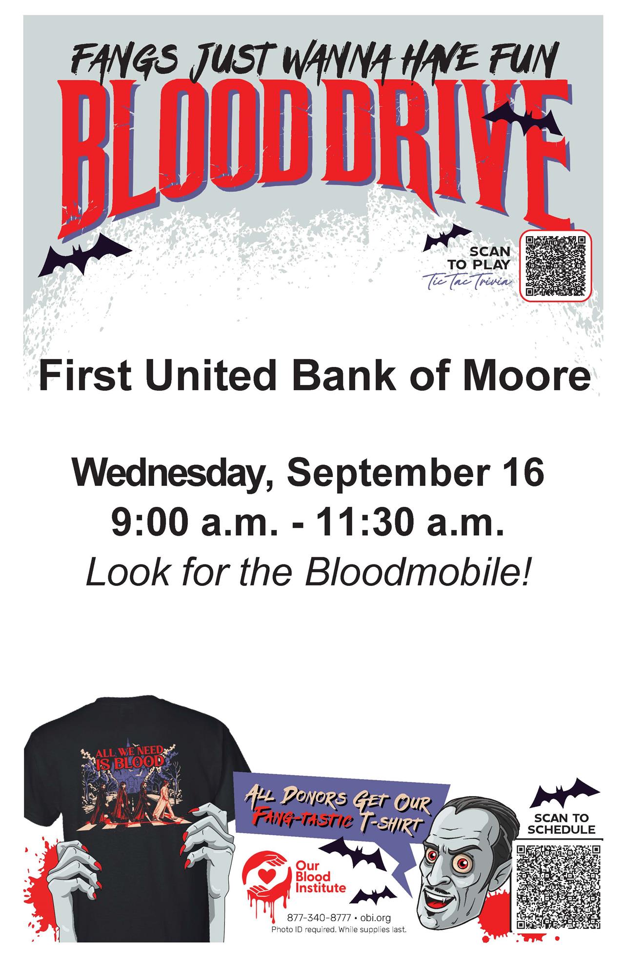 Blood Drive Sept 16