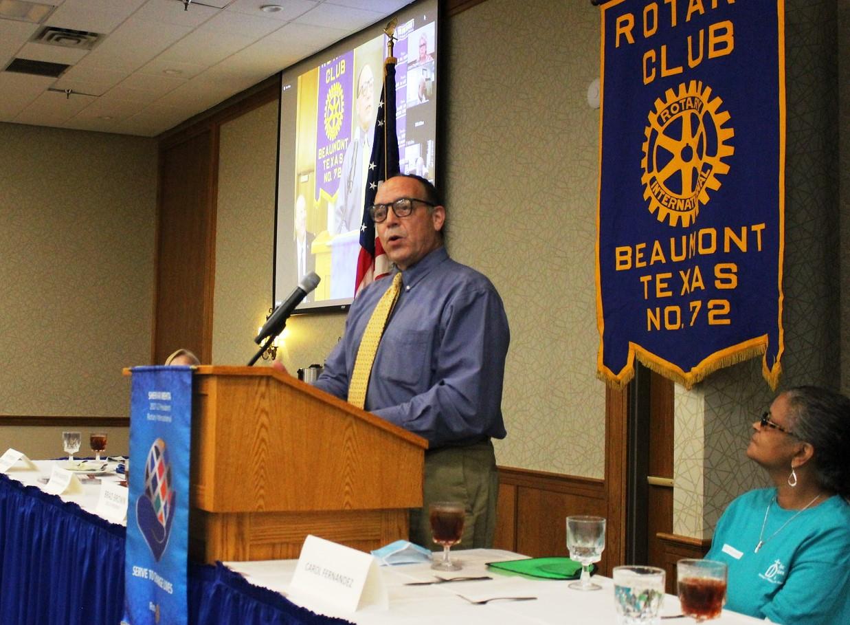 09 01 21 John Manfredi BCP Beaumont Rotary Club