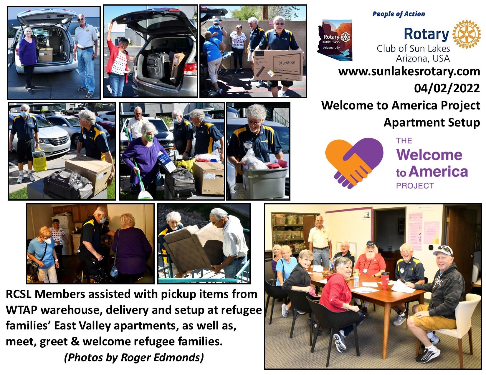 RCSL Welcome to America Project | Rotary Club of Sun Lakes