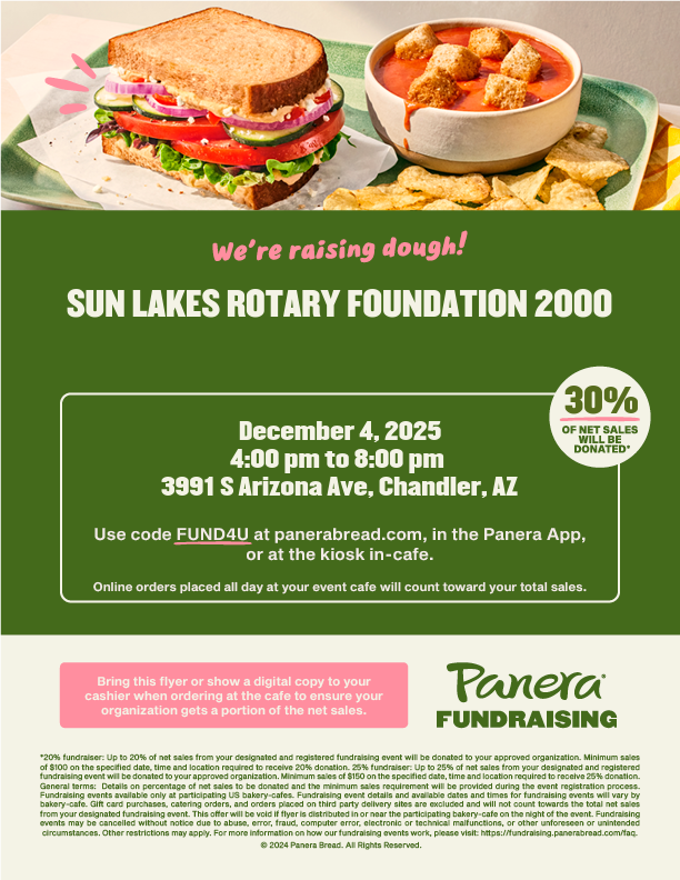 Panera Bread Fundraising Event