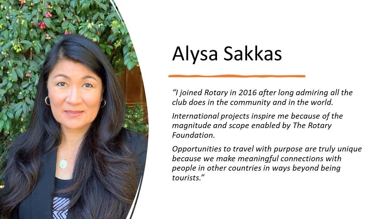 Alysa Sakkas - Testimonial about Rotary