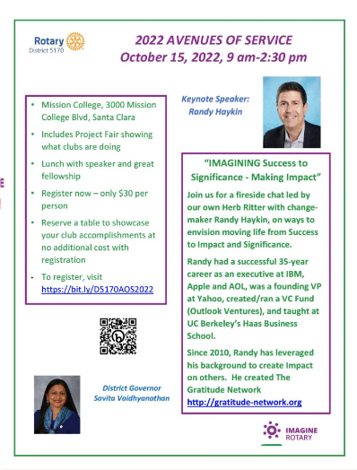 September 14 Meeting Notes | The Rotary Club of Cupertino