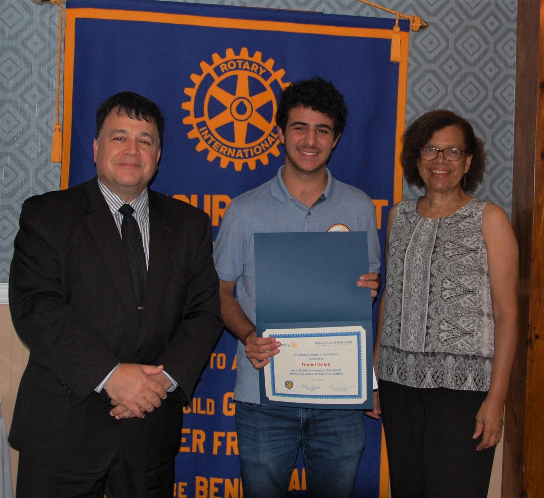 Rotary Scholarship Awarded to Ball HS Student Rotary Club of Galveston