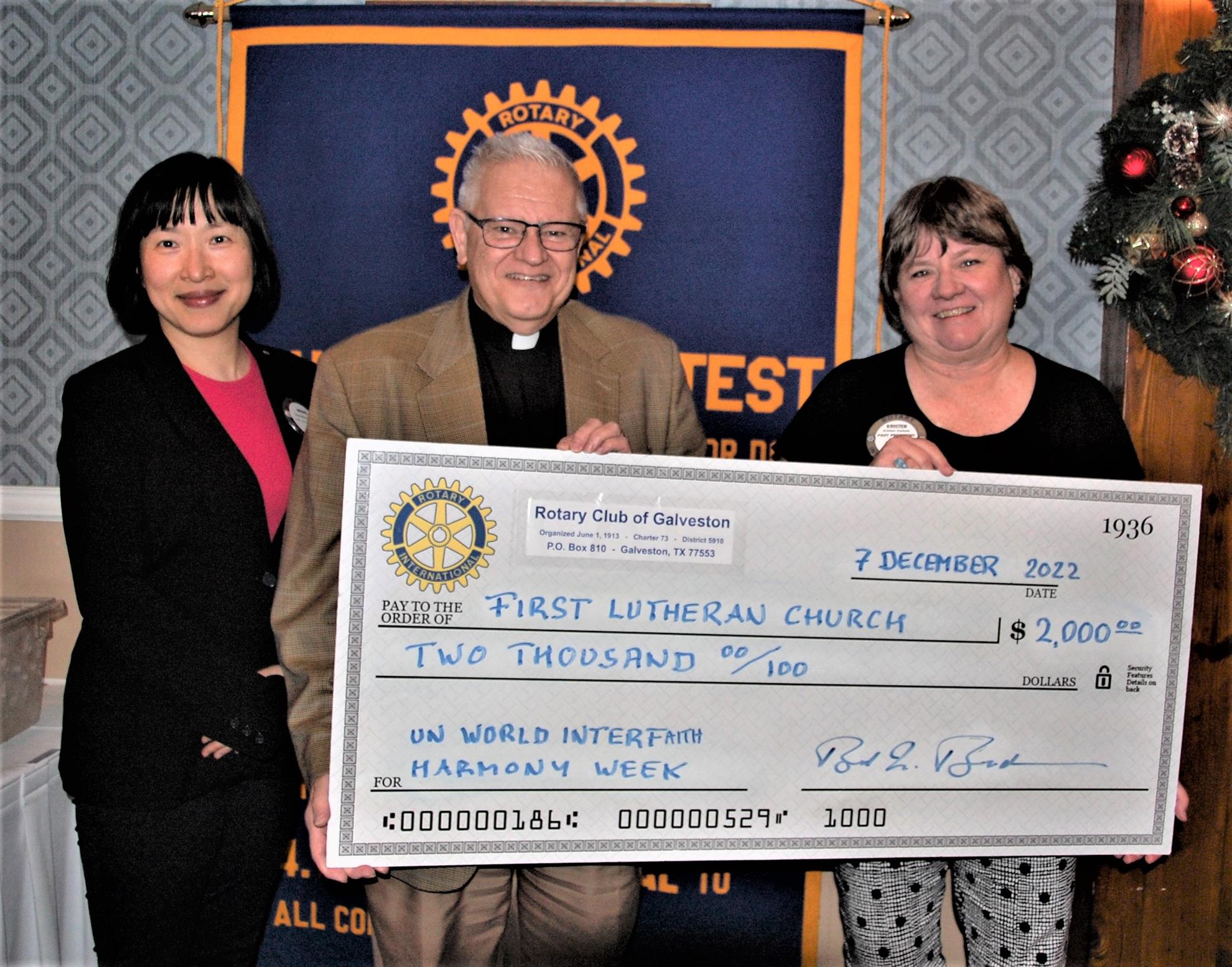 Club Foundation Awards Grant To United Nations World Interfaith Harmony Week Rotary Club Of