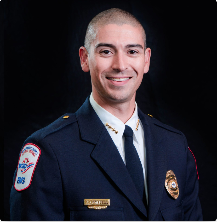 Thursday Luncheon:  Chief James Campbell, Montgomery County Hospital District Chief of EMS