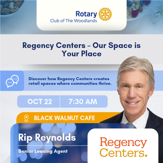 Thursday Networking Breakfast:  Rip Reynolds, Senior Leasing Agent at Regency Centers