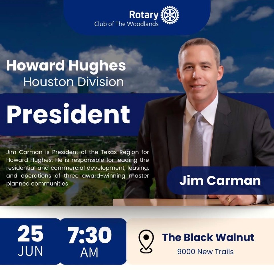 Thursday Breakfast:  Jim Carmen, Howard Hughes Corporation