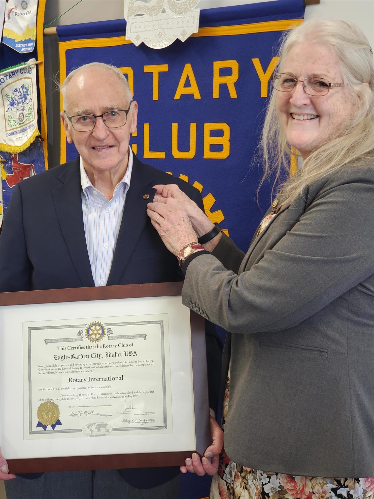 Club Founding Member, Retired Maj. Gen. Darrell Manning