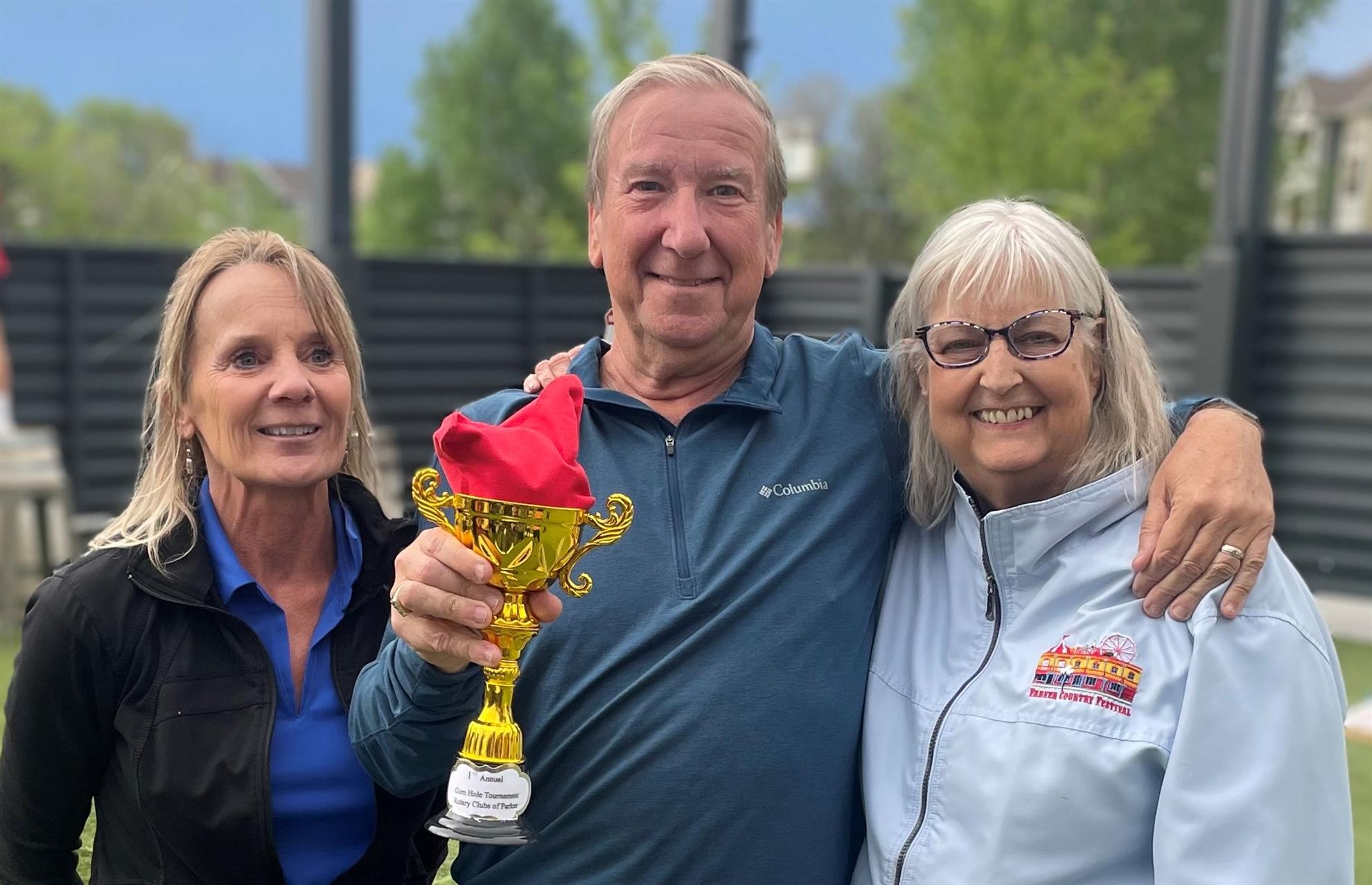 Rotary Club of Parker Colorado cornhole champs