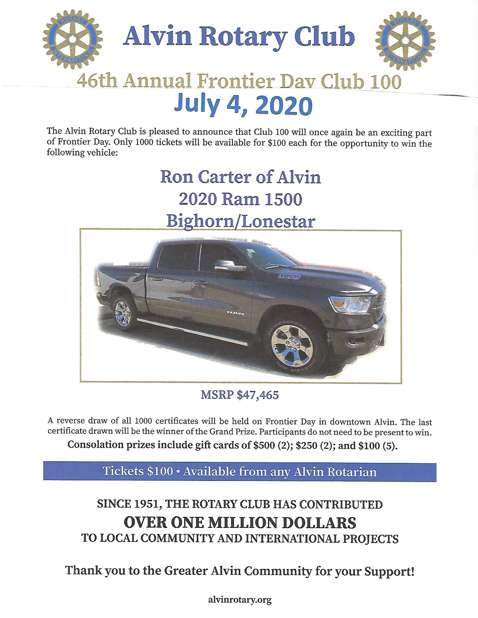 Frontier Day Rotary Club of Alvin