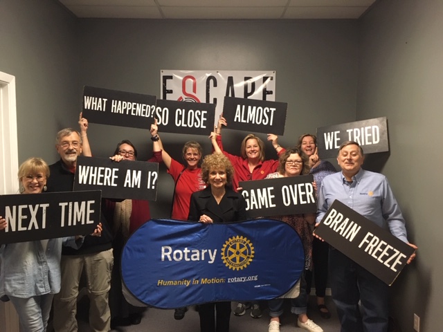 Kingwood Rotary S Team Had A Blast At Escape Room Kingwood