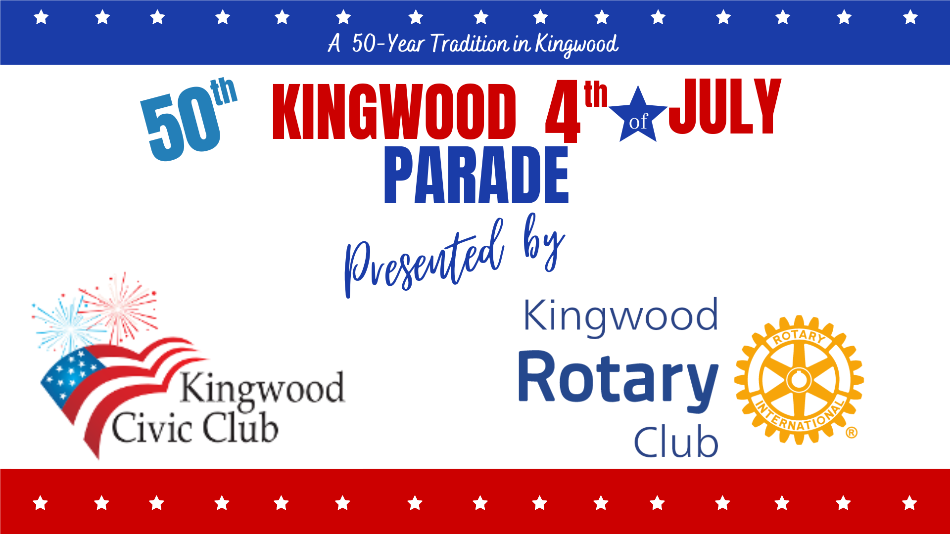 Kingwood Civic Club & Kingwood Rotary Planning Kingwood's 2024 July 4th