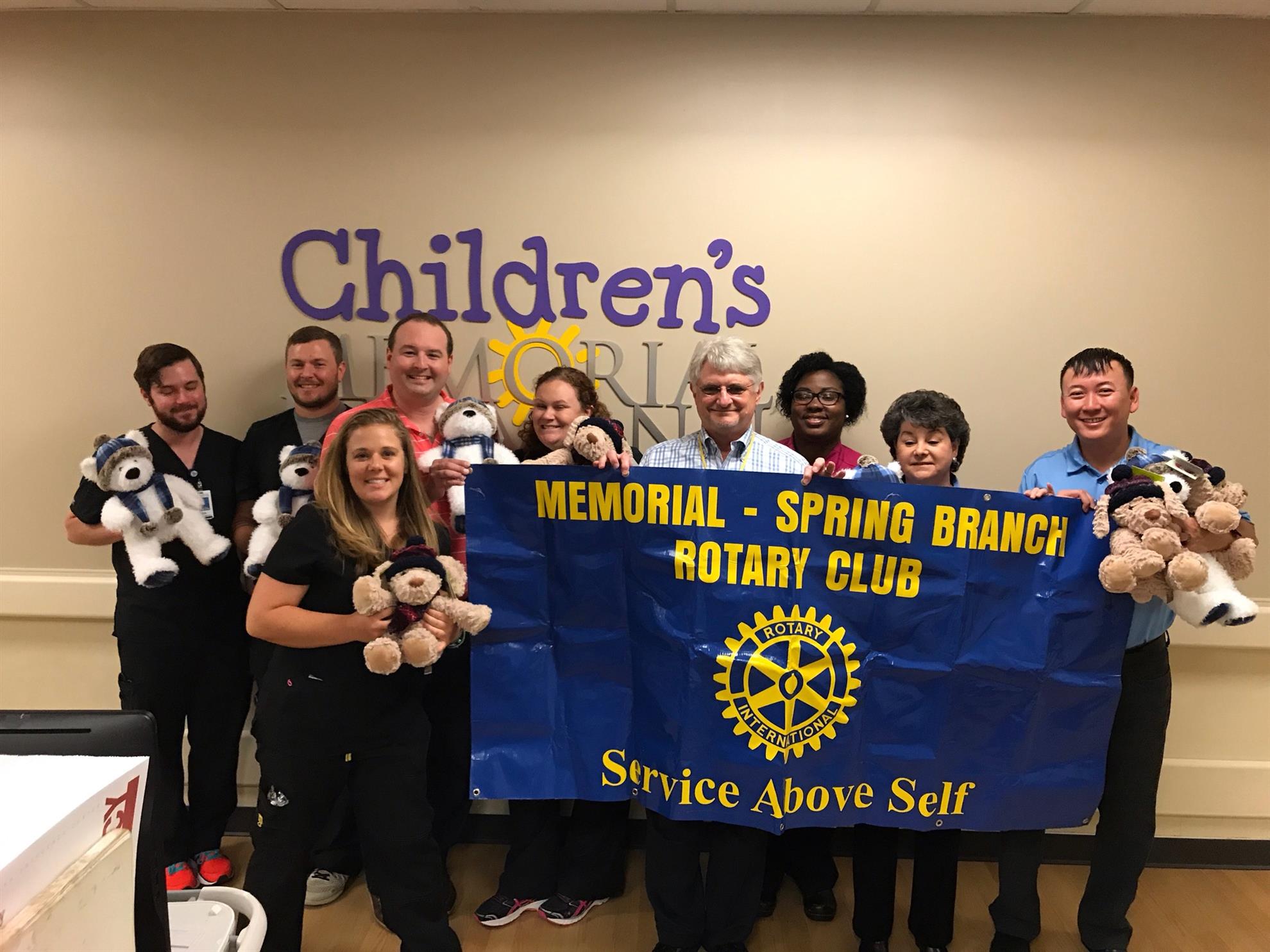 MSB Donates to St Jude and Delivers Bears to Children Rotary Club of