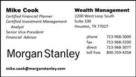 Mike Cook - Morgan Stanley