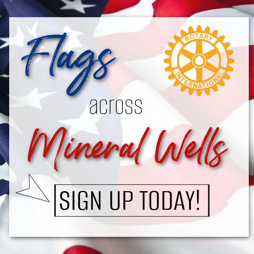 Flags Across Mineral Wells Logo