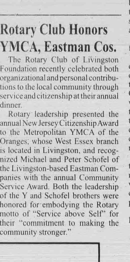 Tribune article on the fourth annual Citizenship Award dinner
