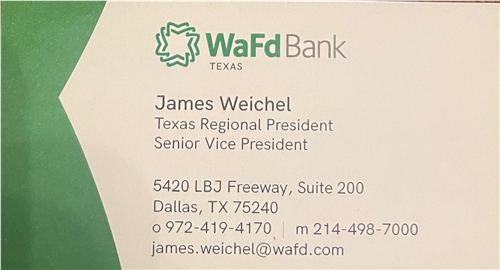 WaFd Bank - James Weichel
