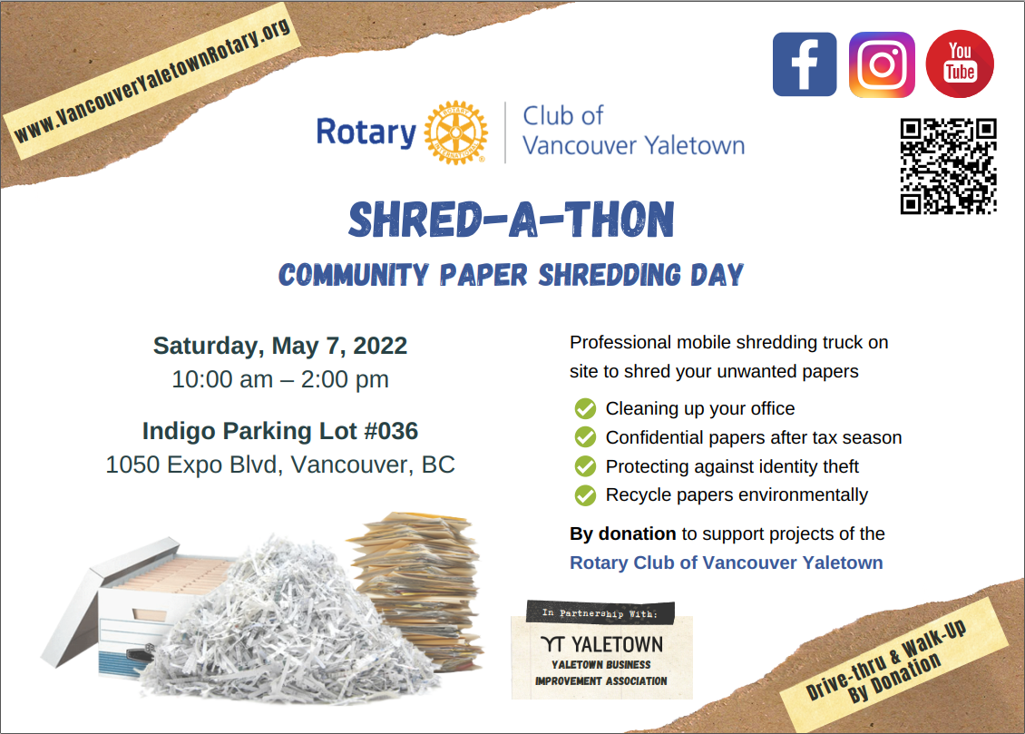 Shredathon Rotary Club of Vancouver Yaletown