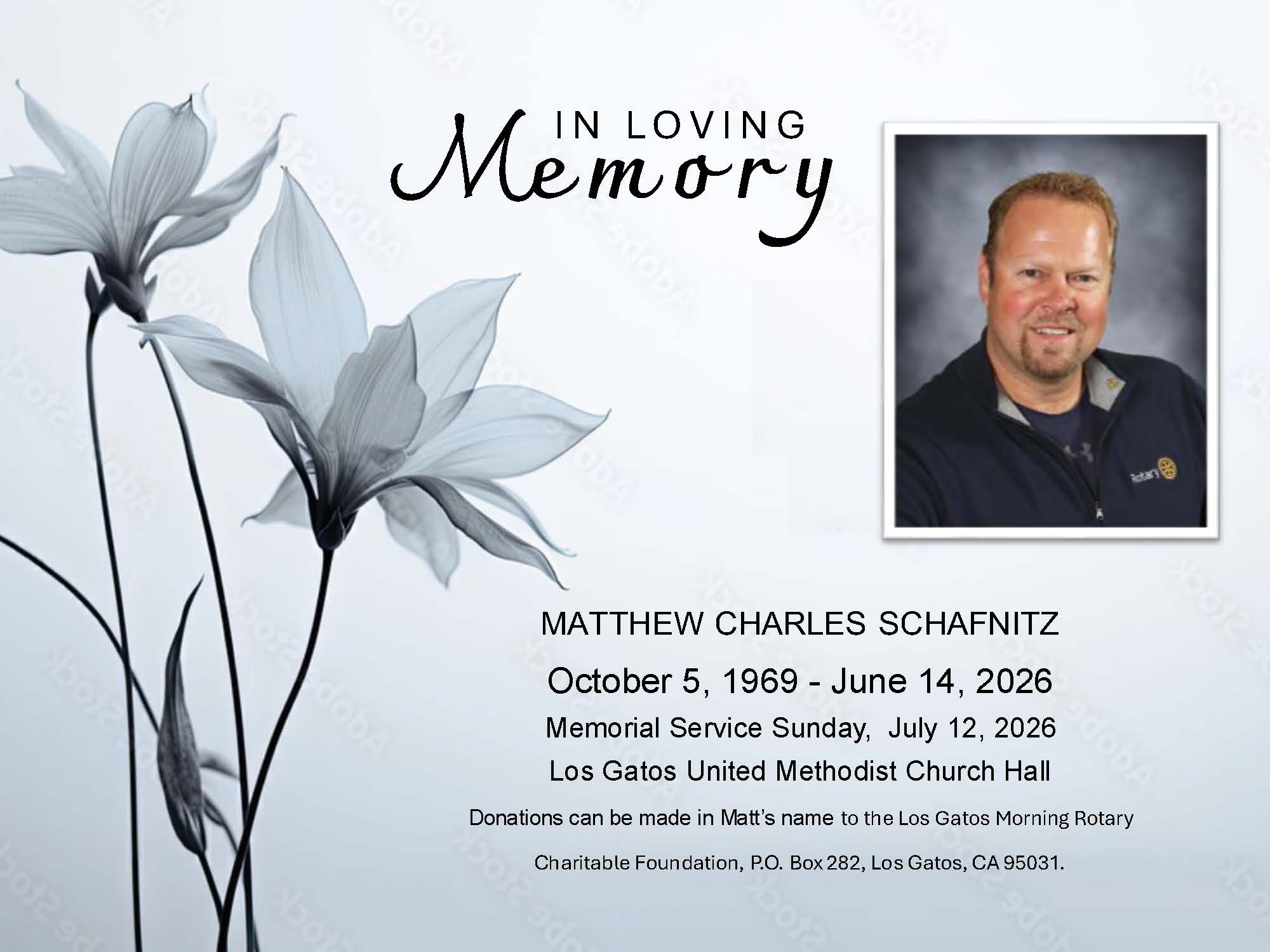 In Loving Memory - Matt Schafnitz