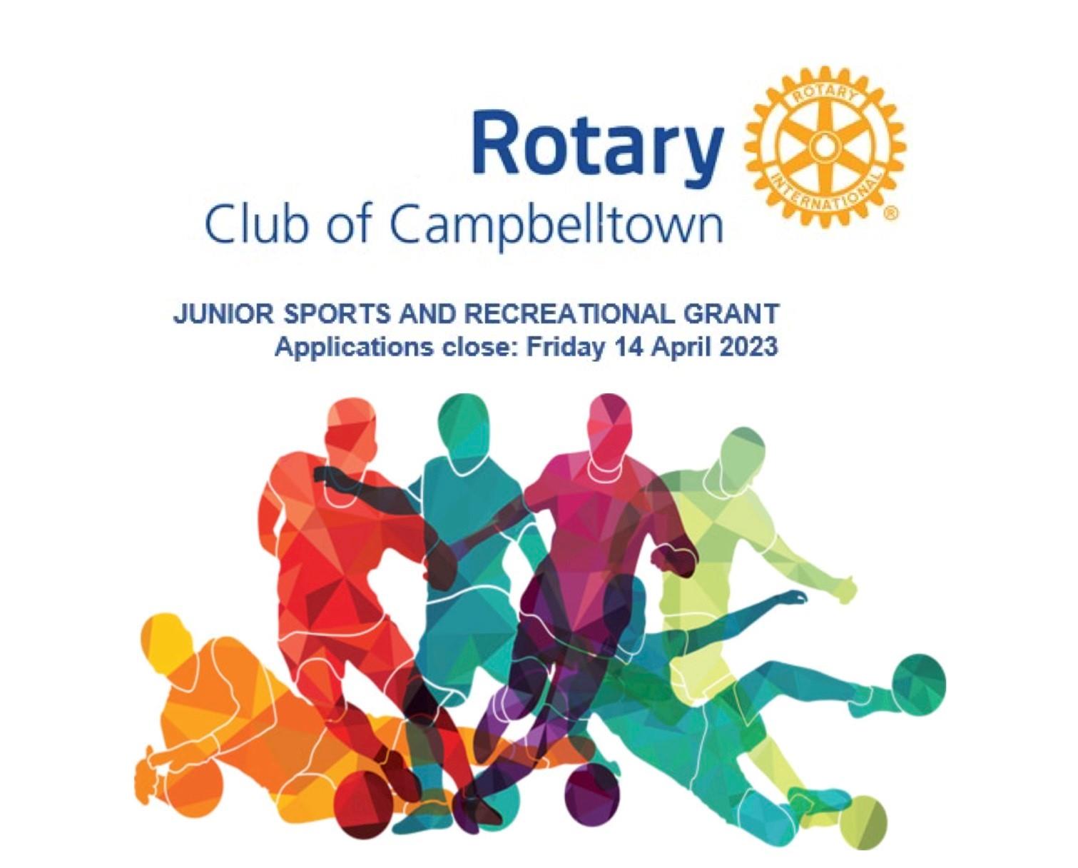 Junior Sports and Recreational Grants 20232024 Rotary Club of