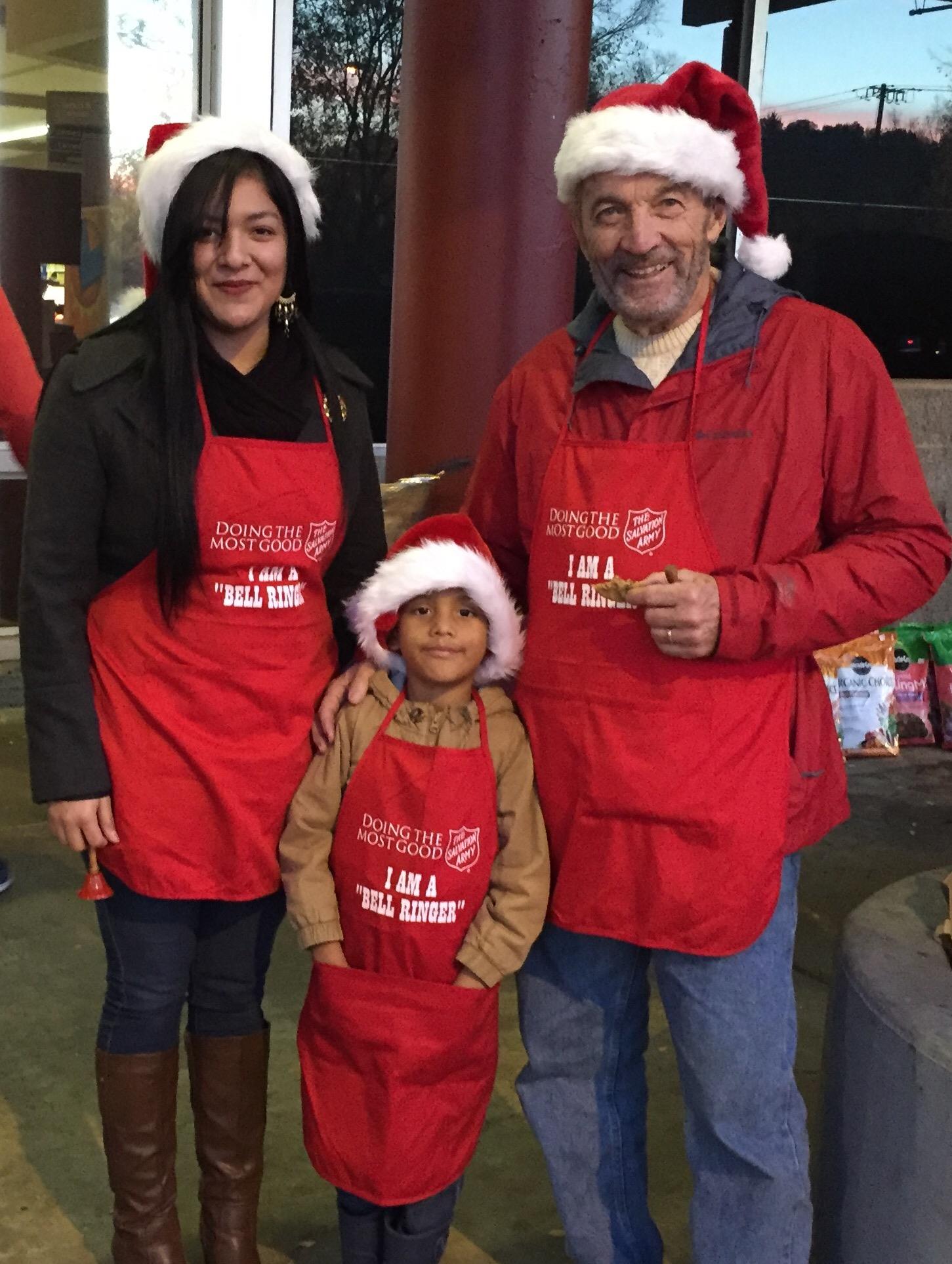 Salvation Army Bell Ringers Rotary Club of Santa Rosa Sunrise