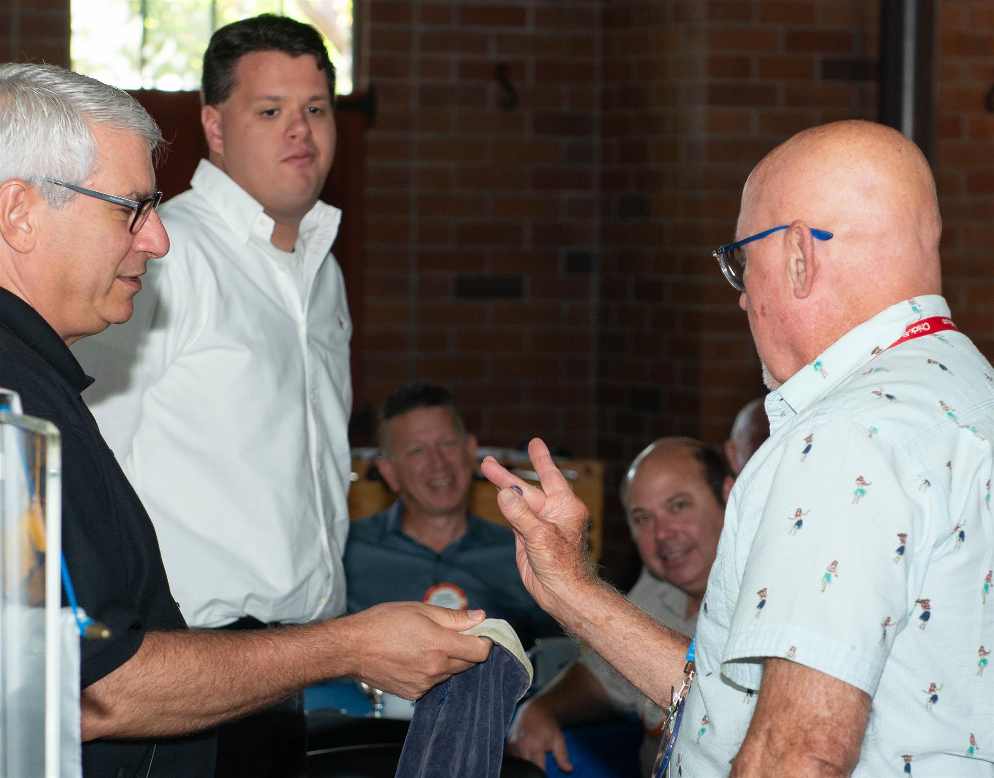 Peresident Max, Speaker William Ference and Harry Coffey