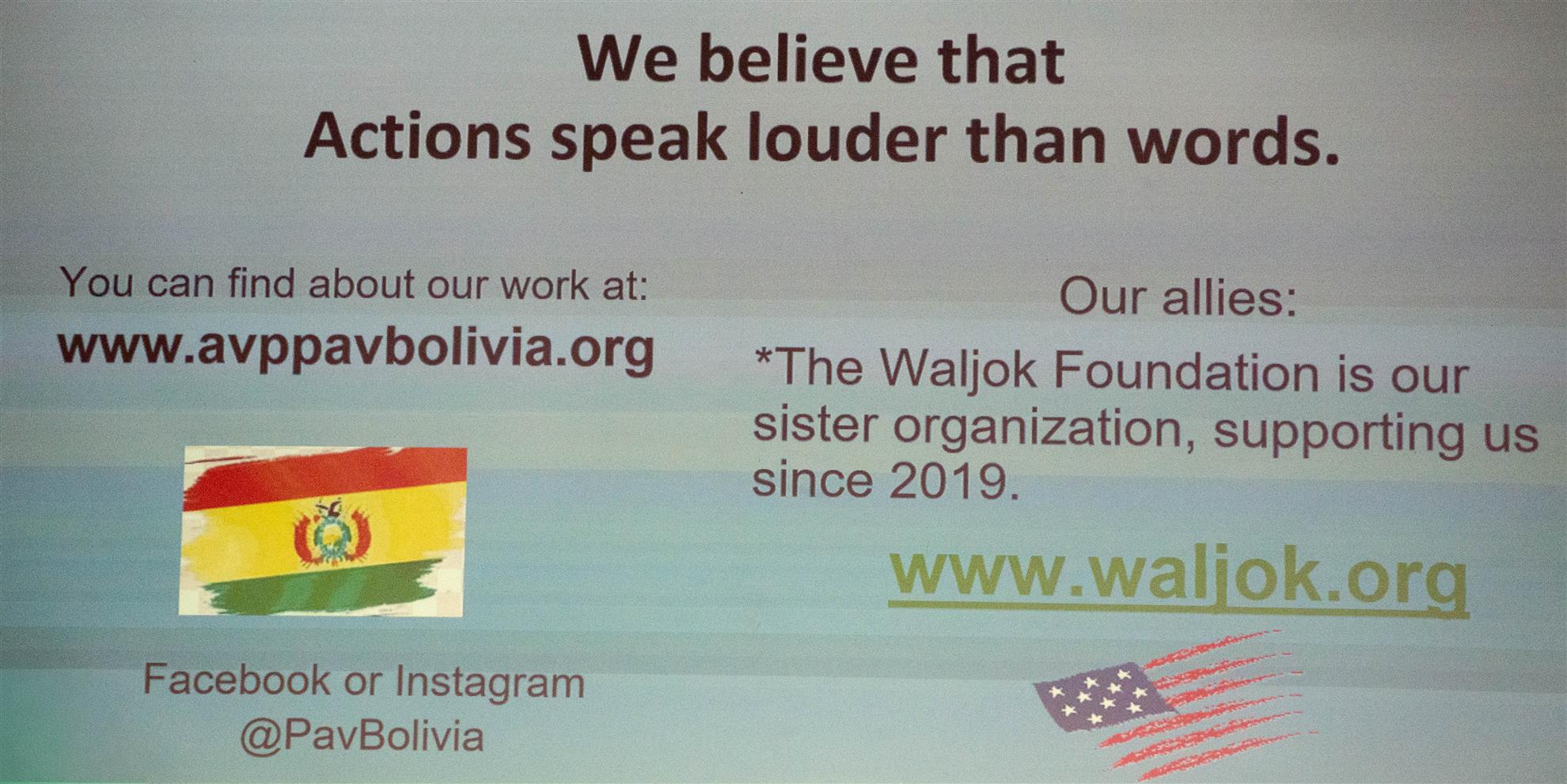 Program by Speaker Magaly Quispe