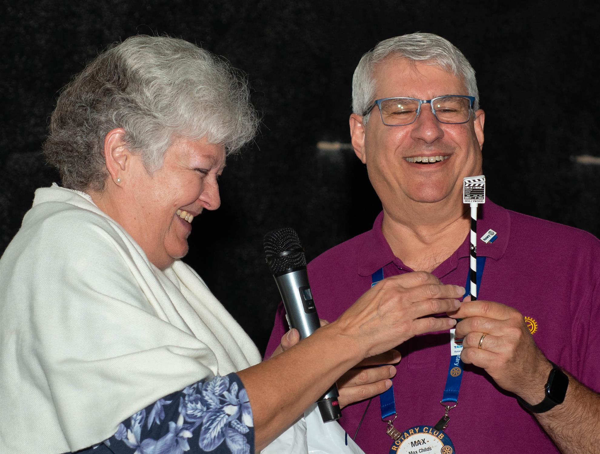 Bonny Landers and President Max